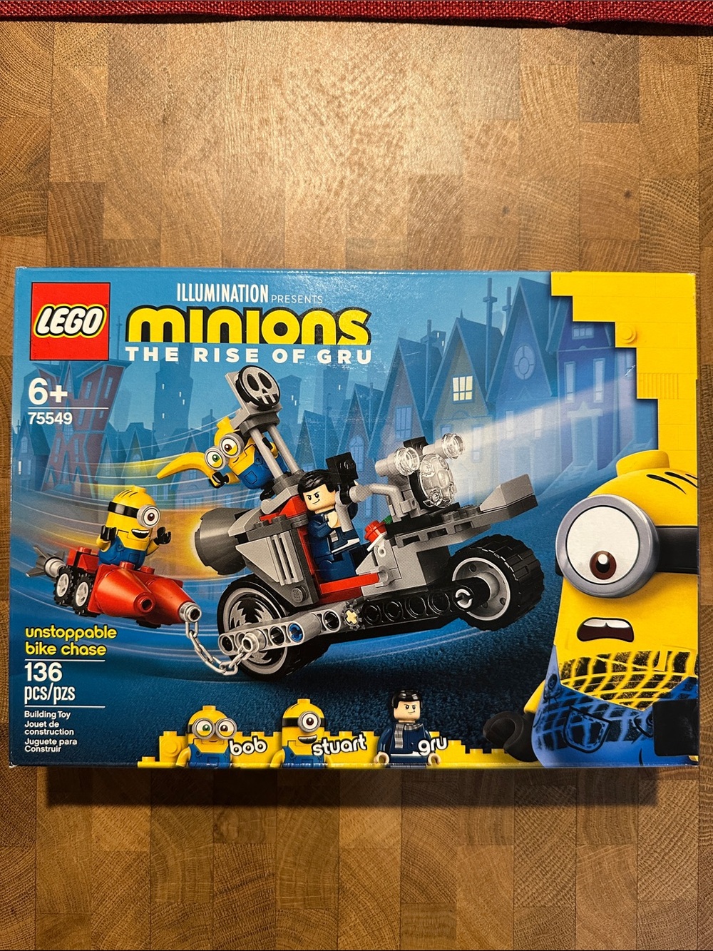 Lego 75549 Minions Unstoppable Bike Chase - Yellow/Blue/Black New